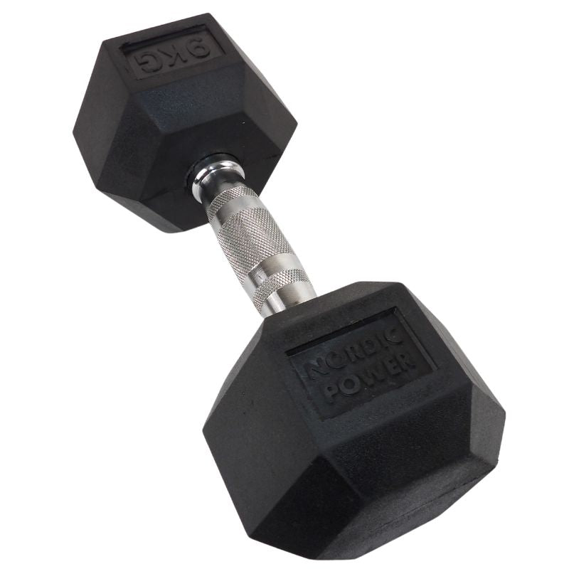 2 x 9 kg. Hexagon Håndvægte - NORDIC POWER - Skarp pris