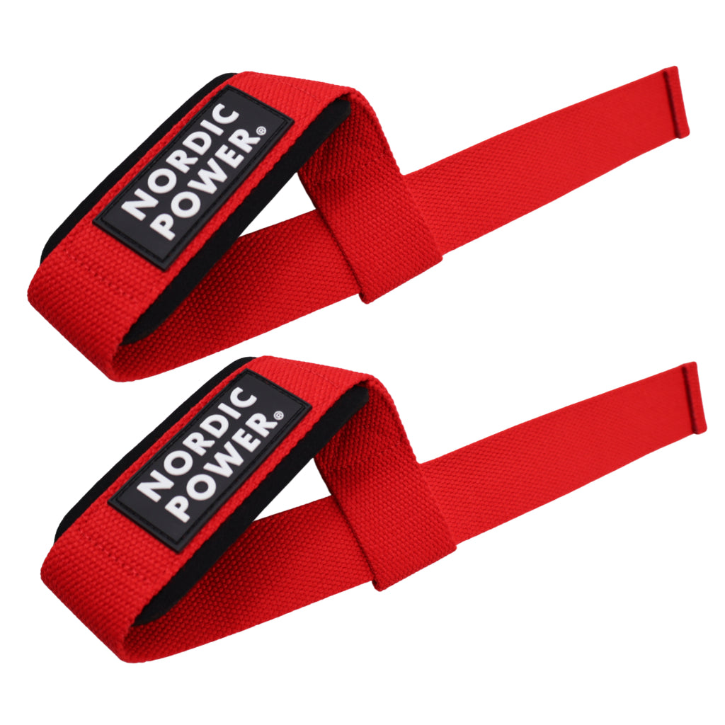 Lifting Straps Røde i Sæt - NORDIC POWER
