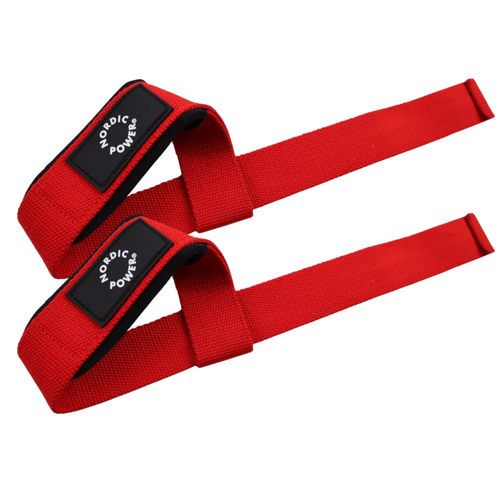 Lifting Straps Røde i Sæt - NORDIC POWER