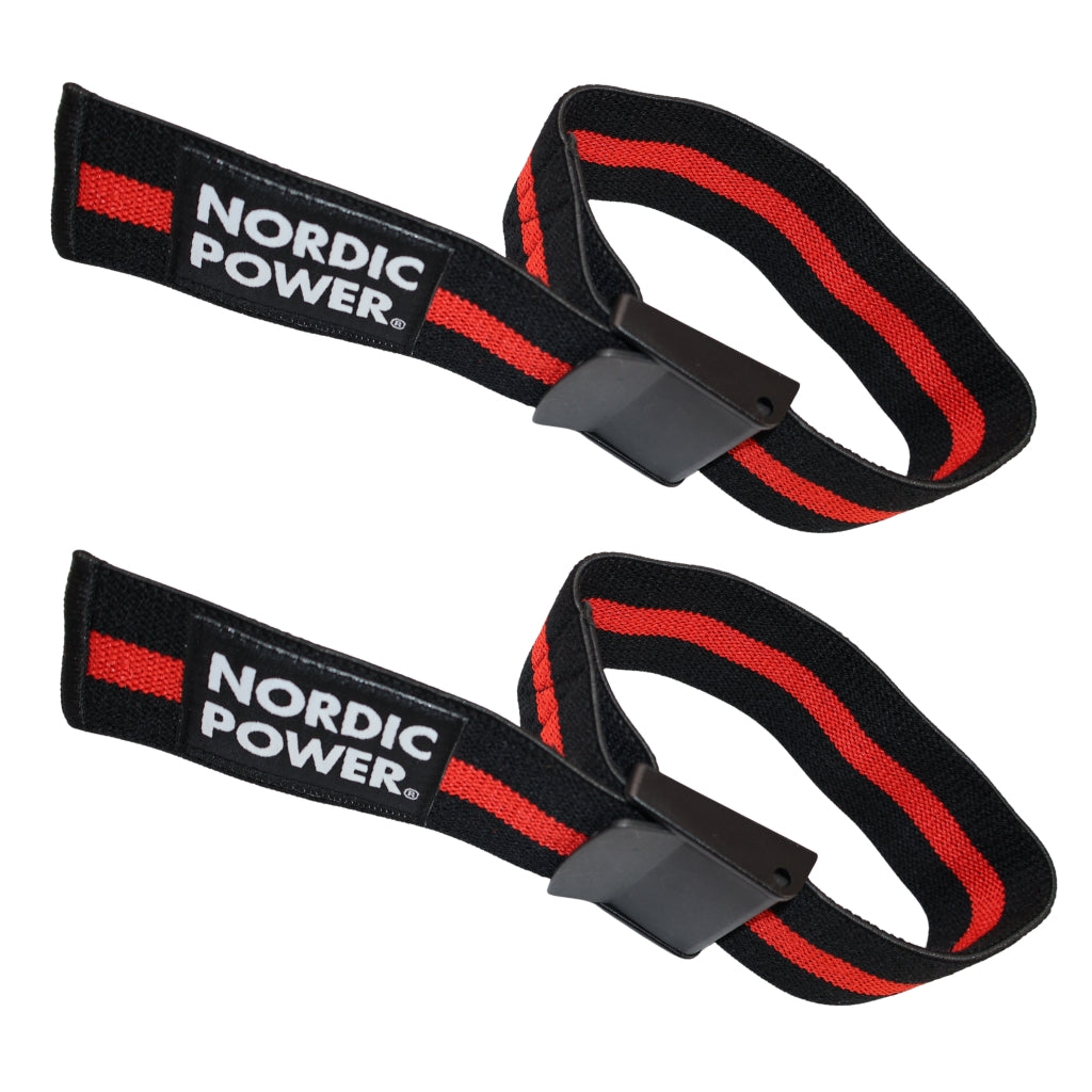 Okklusionsbånd Ben, Sorte / Røde - NORDIC POWER