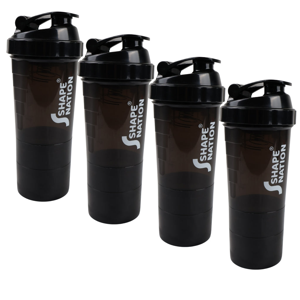 4 Stk. Protein Shaker 600 ml - SHAPE NATION