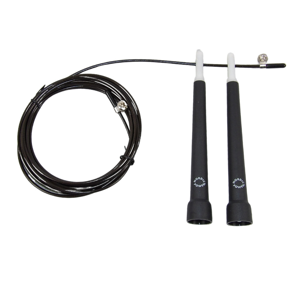 Speedrope Pro Sort - Sjippetov, NORDIC POWER, Billigst Her