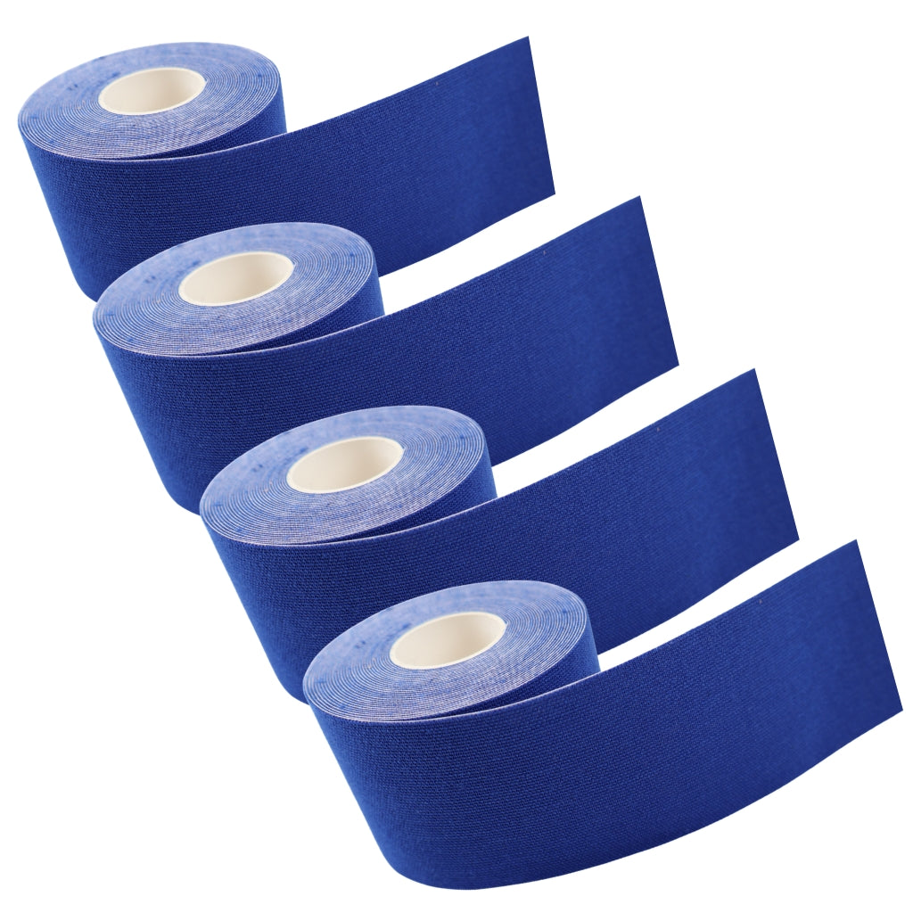 Sportstape Elastisk, 5 Cm x 5 Meter, Navy Blue - 4 Ruller