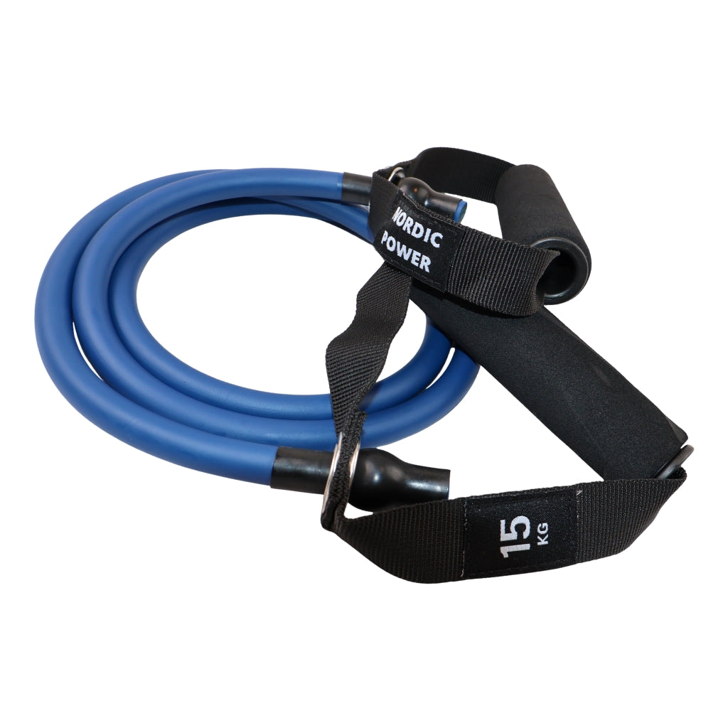 Træningselastikker med håndtag, 3 pk. Exertubes - NORDIC POWER
