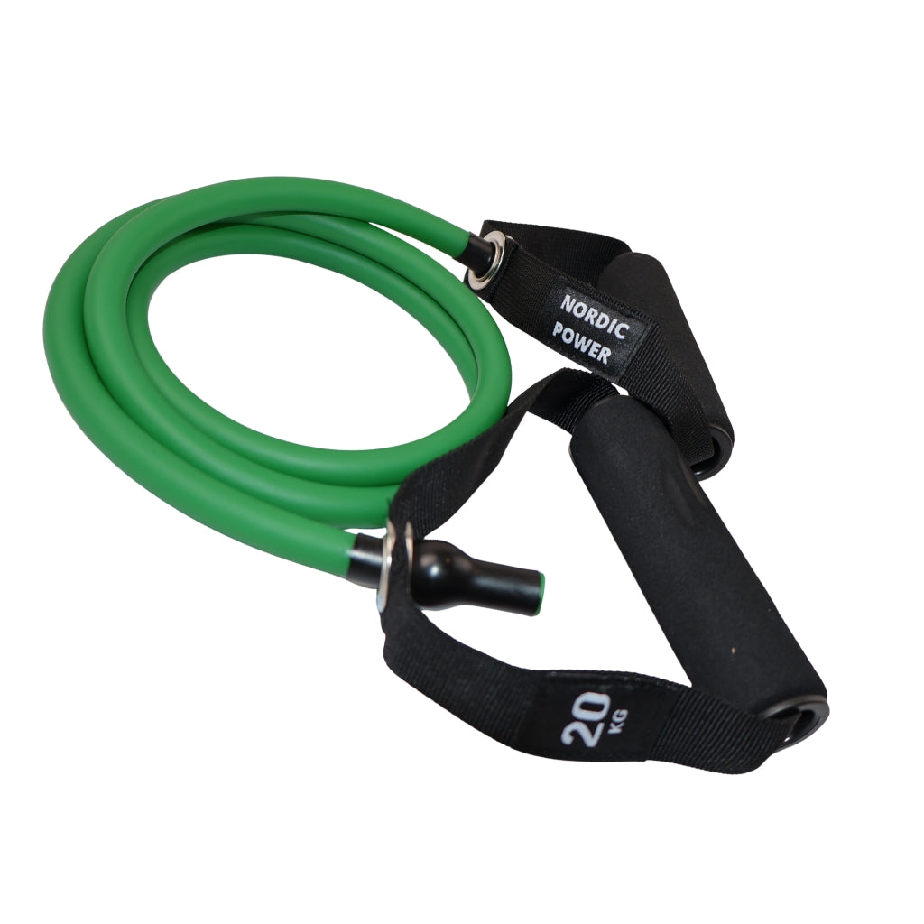 Træningselastikker med håndtag, 3 pk. Exertubes - NORDIC POWER