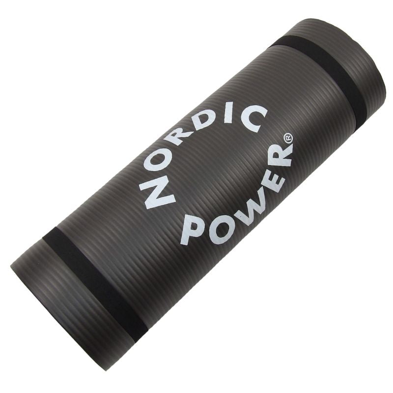 Fitnessmåtte Sort 1.5 cm Tyk, Køb billigst fra NORDIC POWER