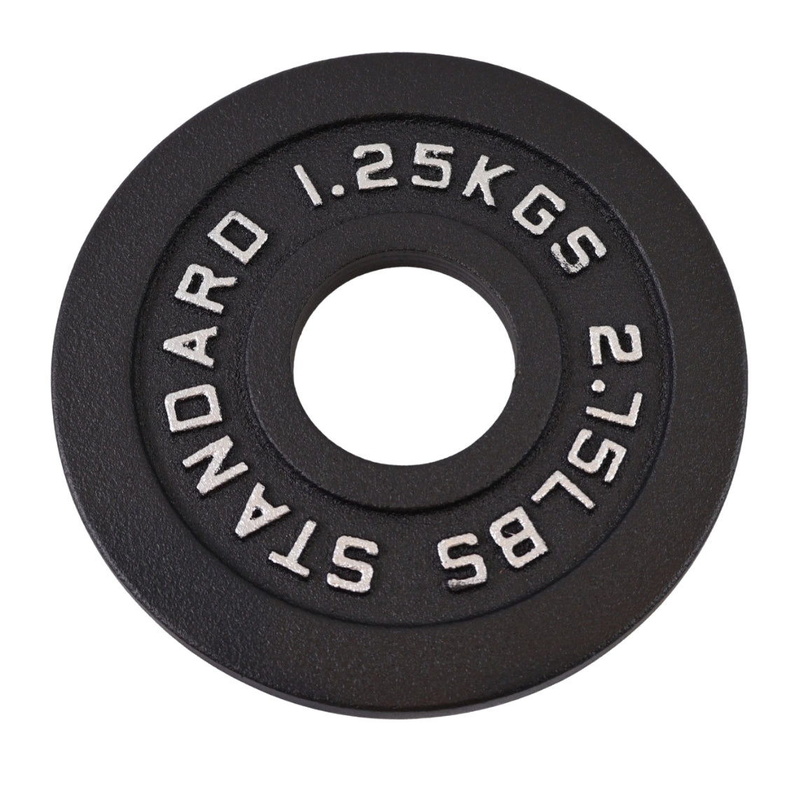 Vægtskive 1,25 Kg. Sort Metal 1 Stk. - Ø50 mm - NORDIC POWER