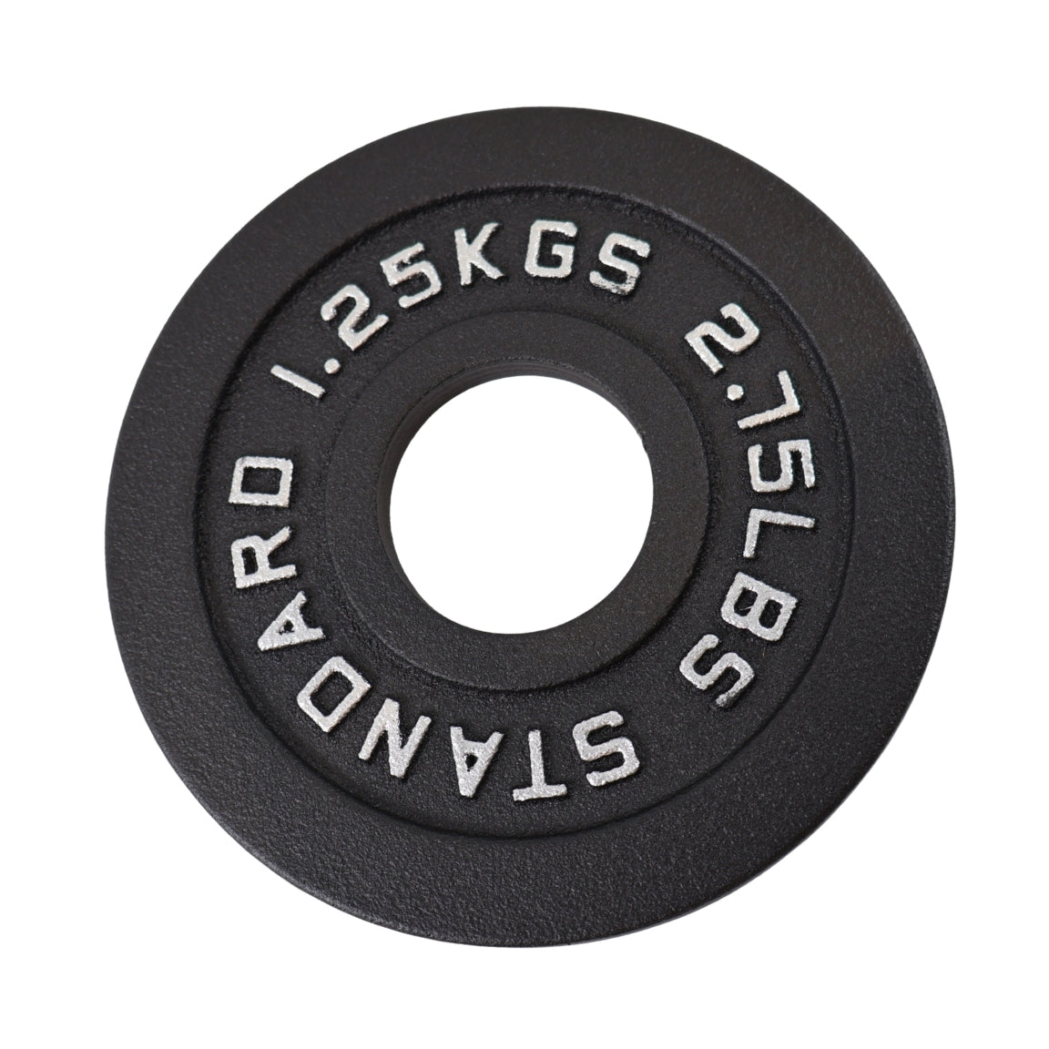 2 x 1,25 Kg. Vægtskive Sort Metal - Ø50 mm - NORDIC POWER