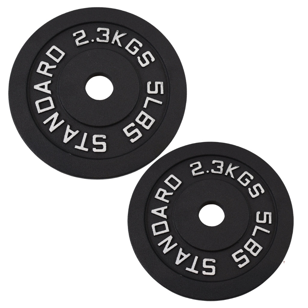 Vægtskivesæt 2 x 2,3 kg. Sort Metal, Ø30 mm - NORDIC POWER- Restparti