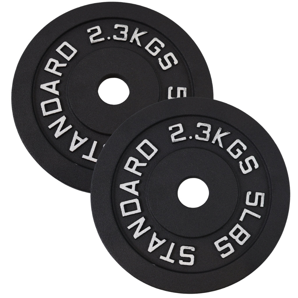 Vægtskivesæt 2 x 2,3 kg. Sort Metal, Ø30 mm - NORDIC POWER- Restparti