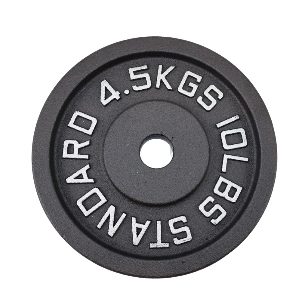 Vægtskive 4,5 kg, Sort Jern - NORDIC POWER - Ø30 mm - Restparti