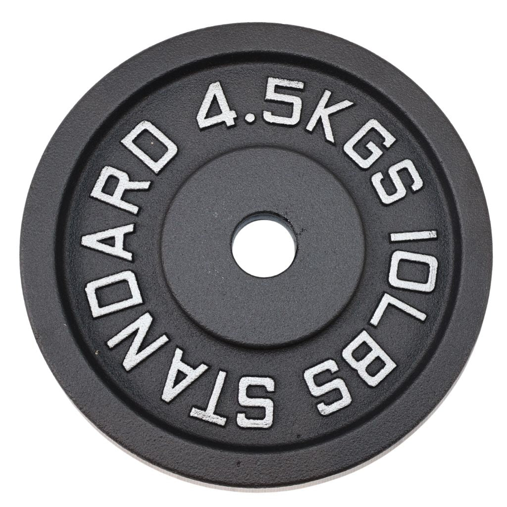 Vægtskive 4,5 kg, Sort Jern - NORDIC POWER - Ø30 mm - Restparti