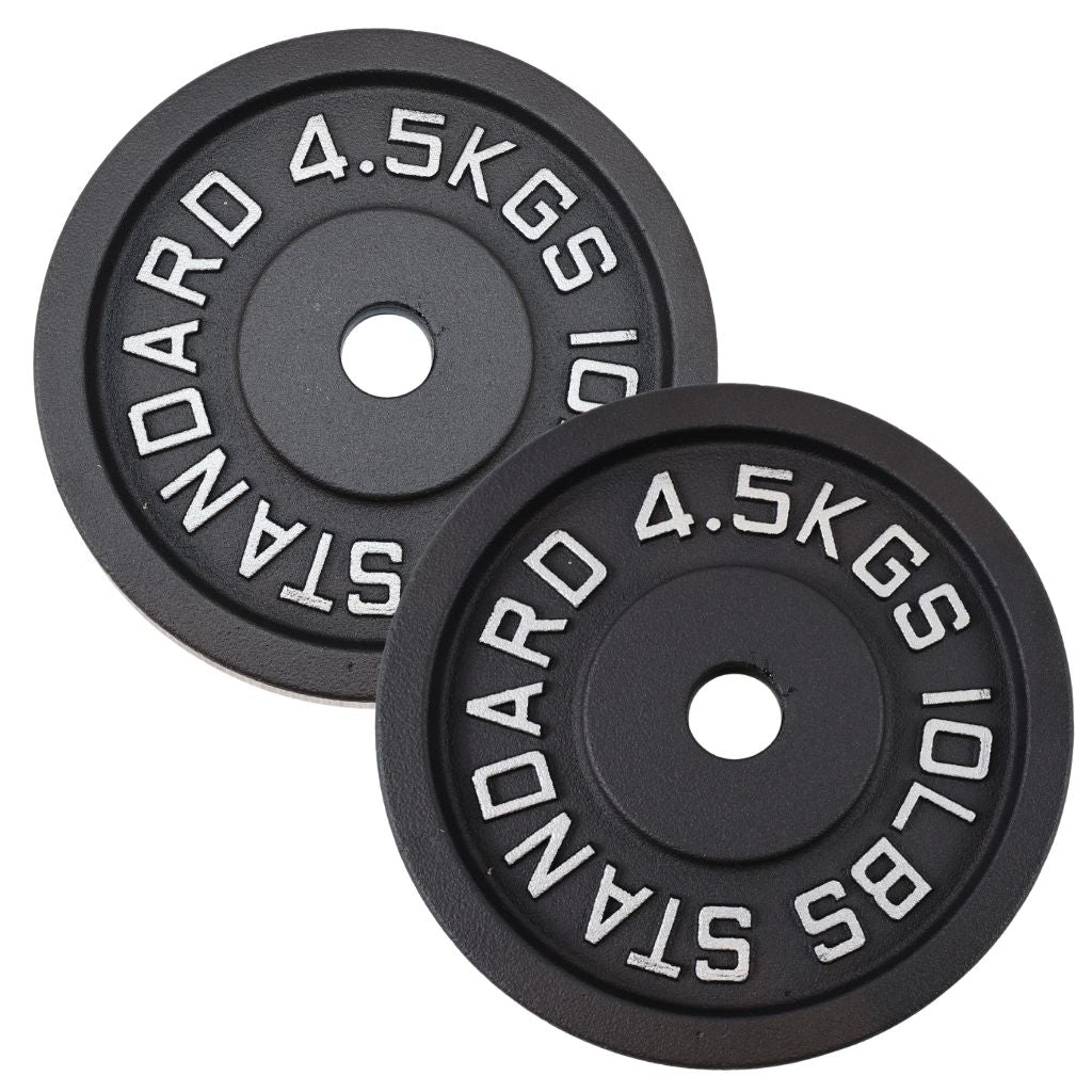 Vægtskivesæt 2 x 4,5 kg, Sort Jern - NORDIC POWER - Ø30 mm - Restparti