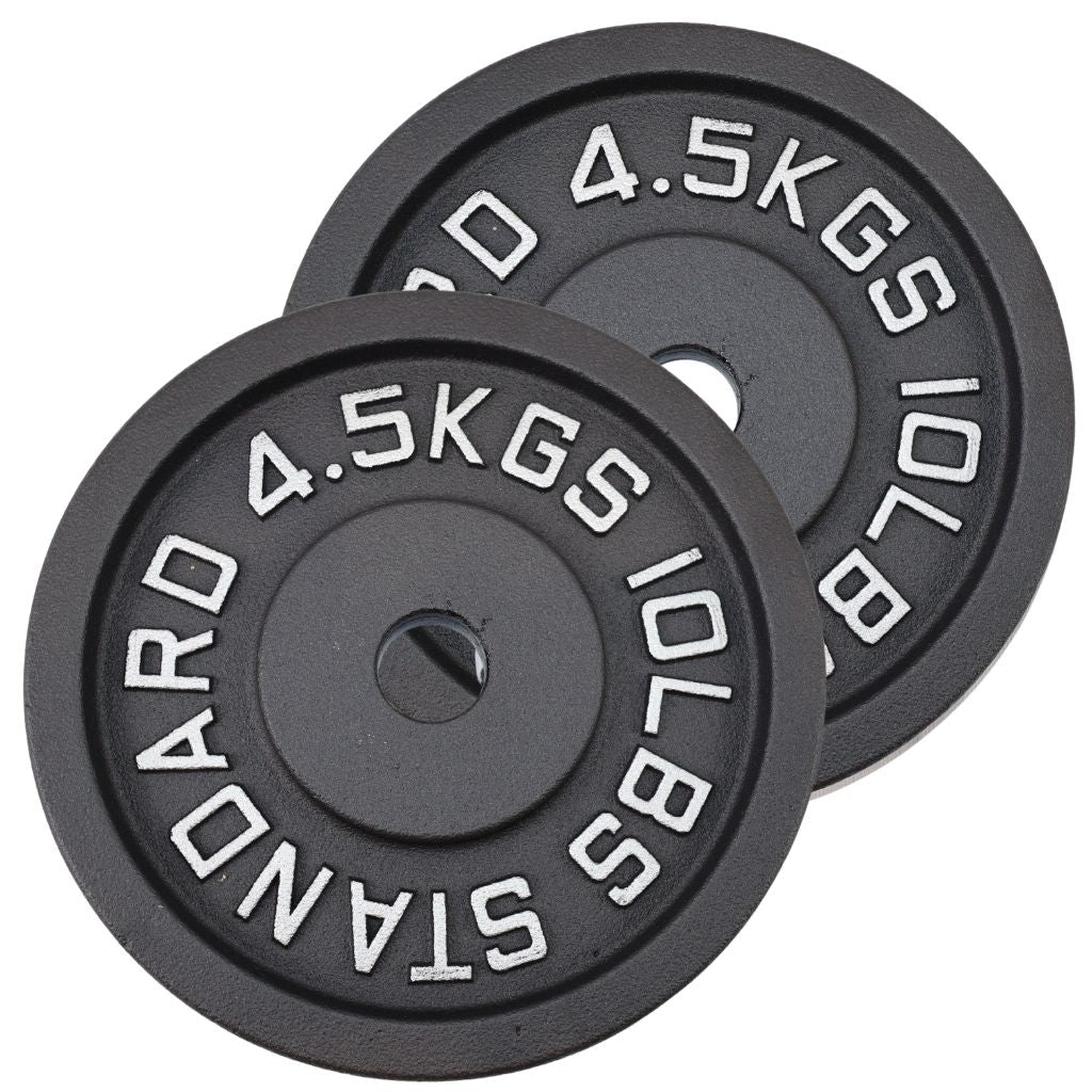 Vægtskivesæt 2 x 4,5 kg, Sort Jern - NORDIC POWER - Ø30 mm - Restparti