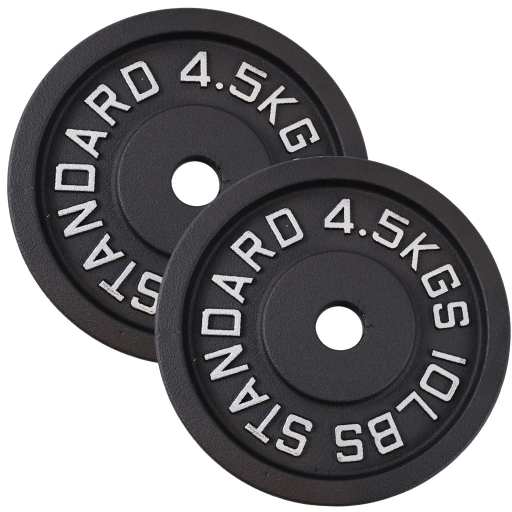 Vægtskivesæt 2 x 4,5 kg, Sort Jern - NORDIC POWER - Ø30 mm - Restparti