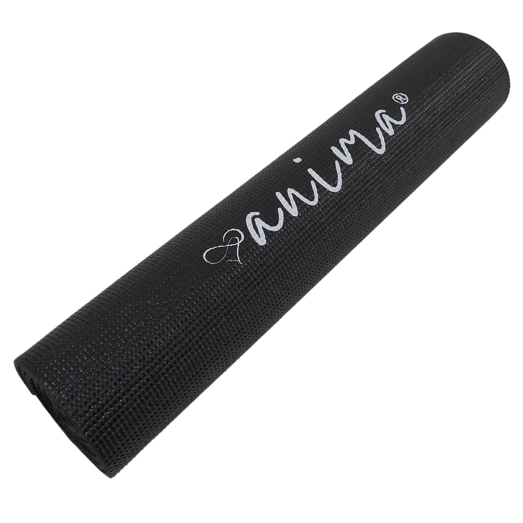 Yogamåtte Sort 6 mm - ANIMA