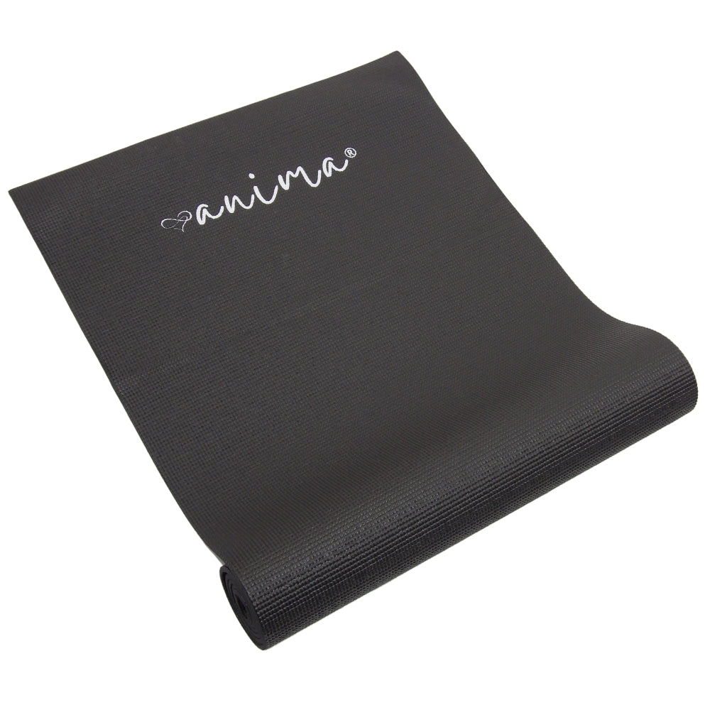 Yogamåtte Sort 6 mm - ANIMA